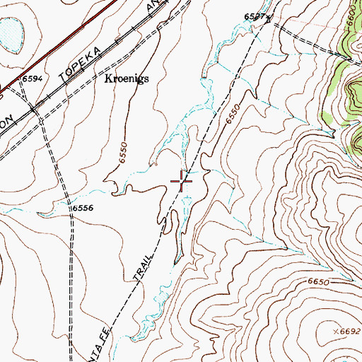Topographic Map of Kroenigs, NM