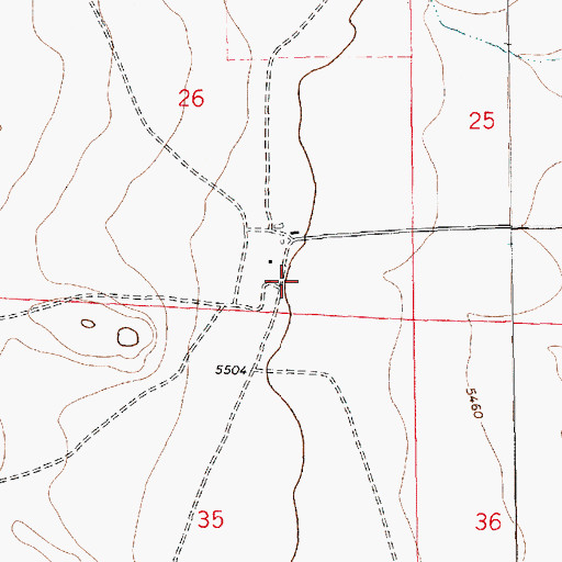Topographic Map of Kimbell, NM