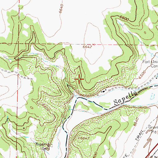 Topographic Map of Jones, NM