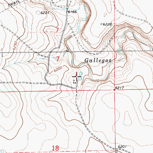 Topographic Map of Jones, NM