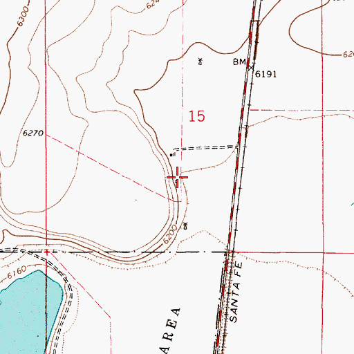 Topographic Map of Julian, NM
