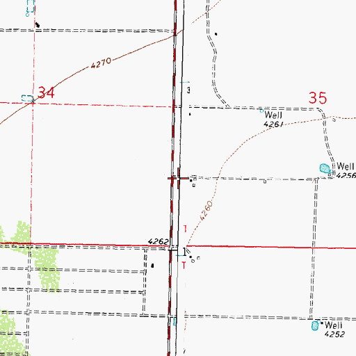 Topographic Map of 10204 Water Well, NM