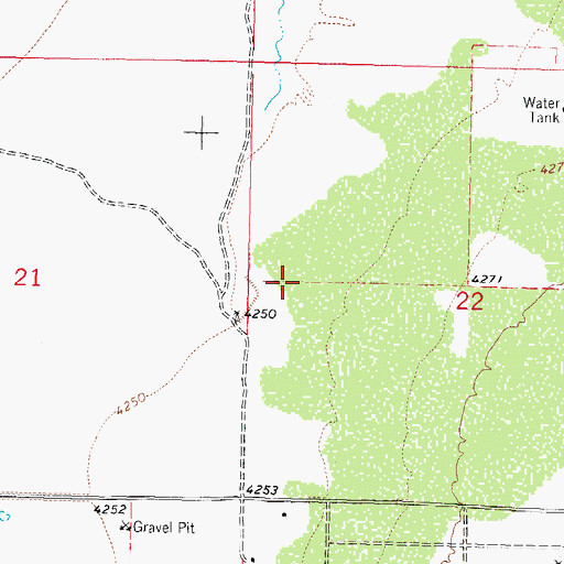Topographic Map of 00363 Water Well, NM