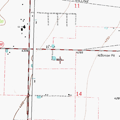 Topographic Map of 00434 Water Well, NM