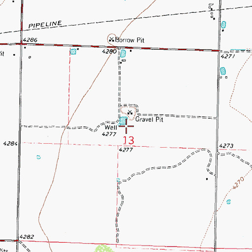 Topographic Map of 00430 Water Well, NM