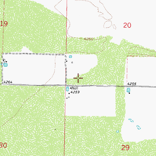 Topographic Map of 10154 Water Well, NM