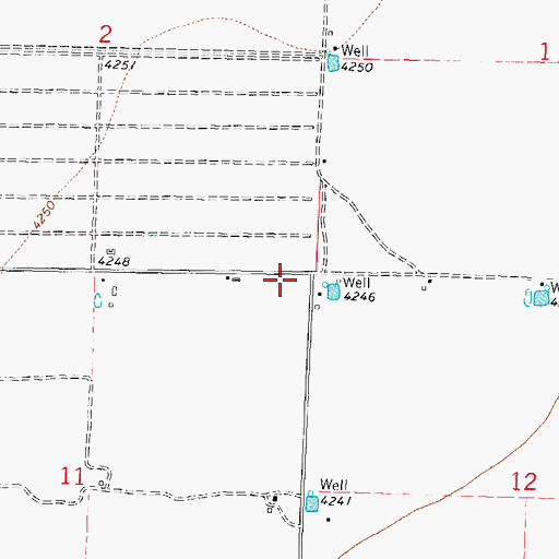 Topographic Map of 00689 Water Well, NM