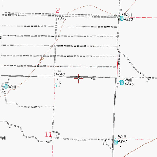 Topographic Map of 00685 Water Well, NM