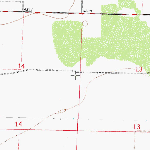 Topographic Map of 10316 Water Well, NM