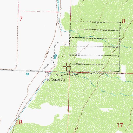 Topographic Map of 10305 Water Well, NM
