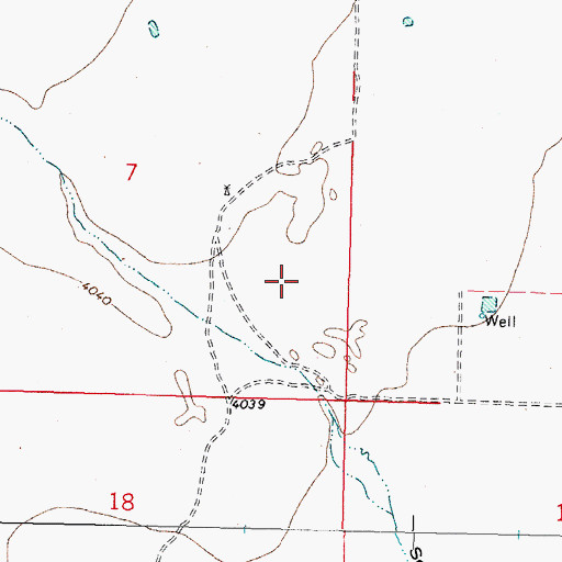 Topographic Map of 01029 Water Well, NM