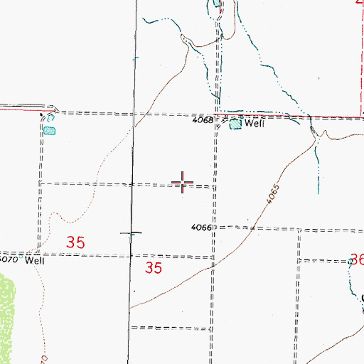Topographic Map of 00928 Water Well, NM