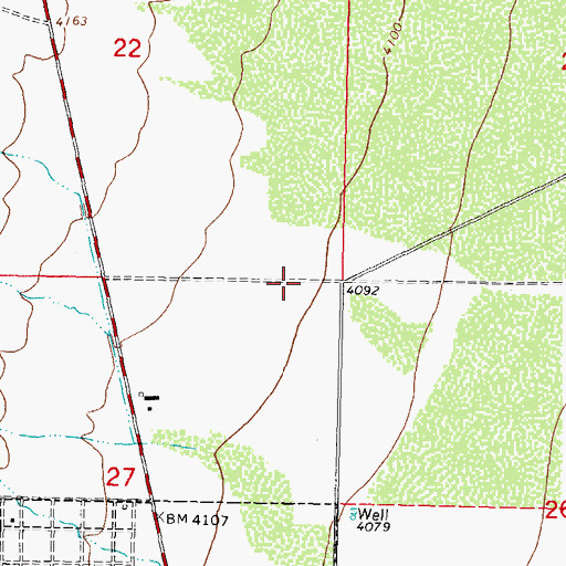 Topographic Map of 06118 Water Well, NM