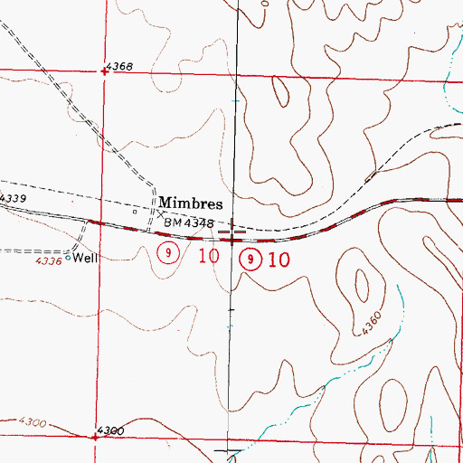 Topographic Map of 01130 Water Well, NM