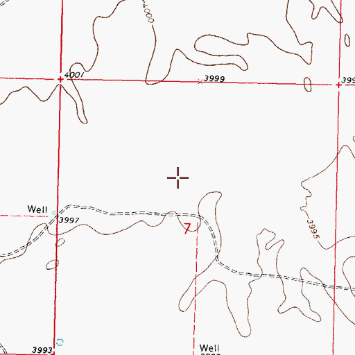 Topographic Map of 01117 Water Well, NM