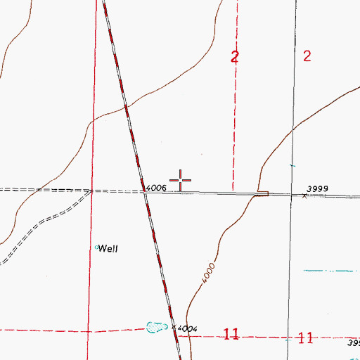 Topographic Map of 06061 Water Well, NM