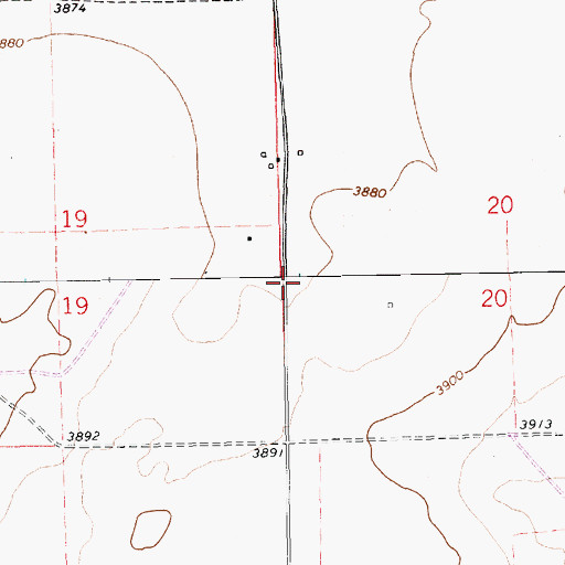 Topographic Map of 05435 Water Well, NM