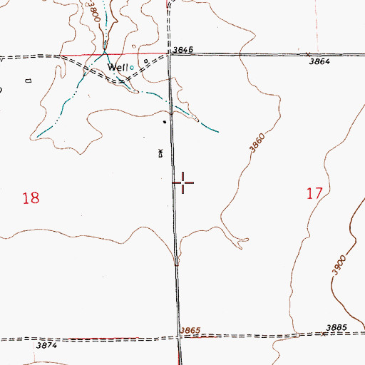 Topographic Map of 05433 Water Well, NM