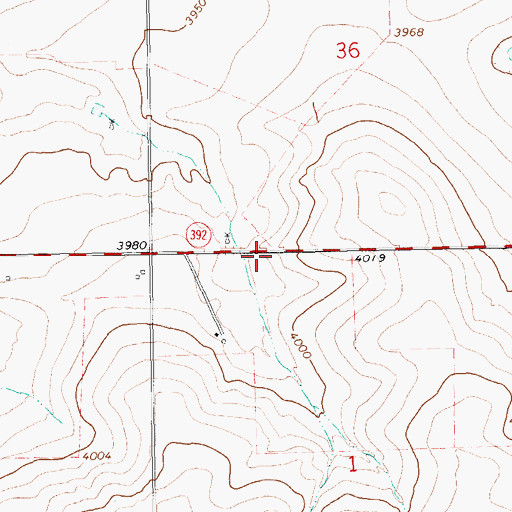 Topographic Map of 05423 Water Well, NM