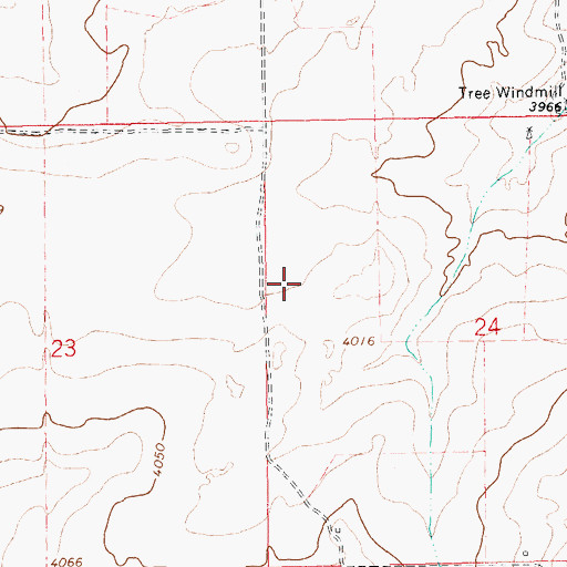 Topographic Map of 05552 Water Well, NM