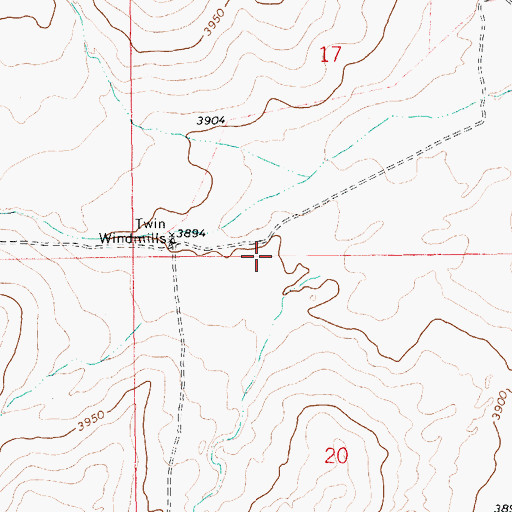 Topographic Map of 05574 Water Well, NM