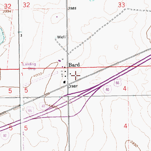 Topographic Map of 05204 Water Well, NM