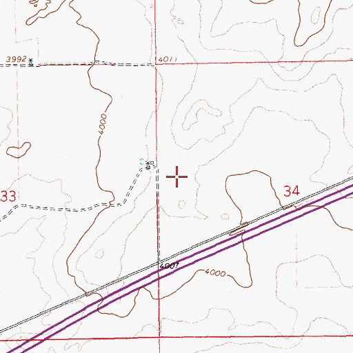 Topographic Map of 05559 Water Well, NM