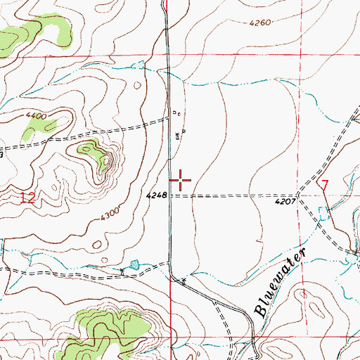 Topographic Map of 10103 Water Well, NM