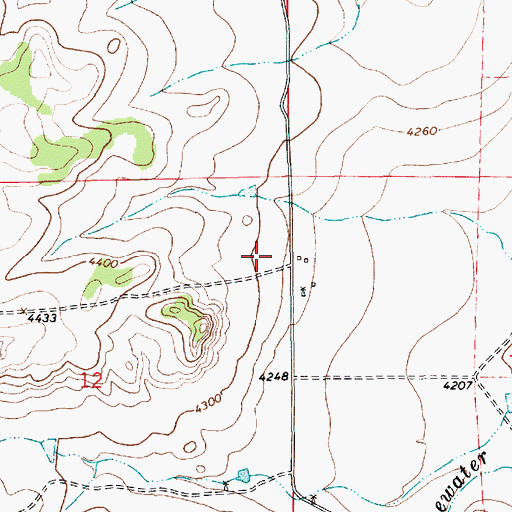 Topographic Map of 10100 Water Well, NM
