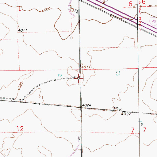 Topographic Map of 05175 Water Well, NM