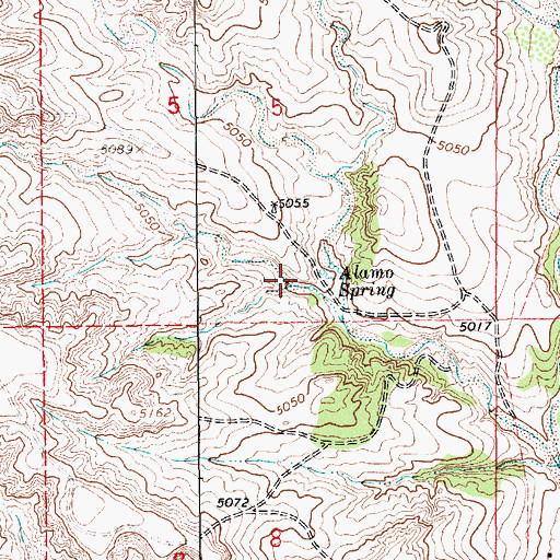 Topographic Map of 10736 Water Well, NM