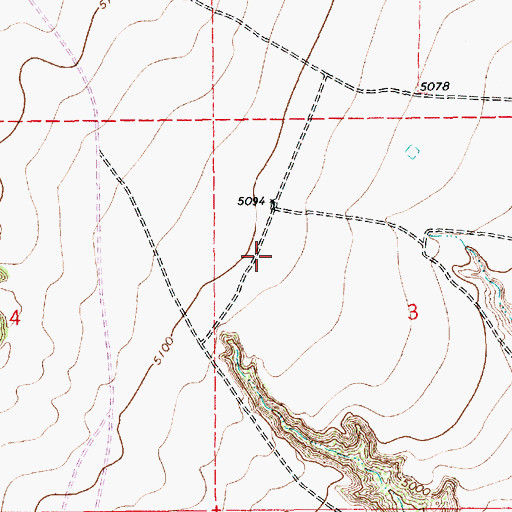 Topographic Map of 10735 Water Well, NM