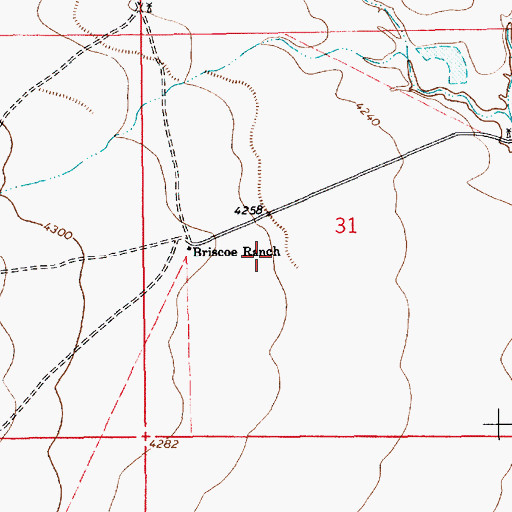 Topographic Map of 05132 Water Well, NM