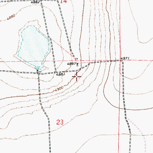 Topographic Map of 10779 Water Well, NM