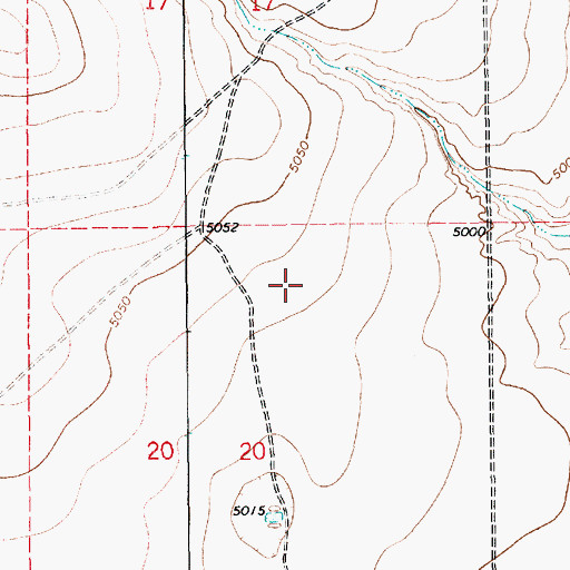 Topographic Map of 10734 Water Well, NM