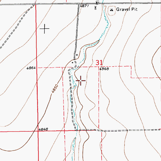 Topographic Map of 10562 Water Well, NM