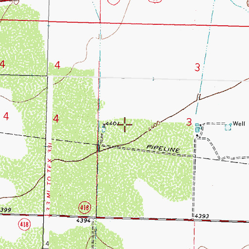 Topographic Map of 00546 Water Well, NM