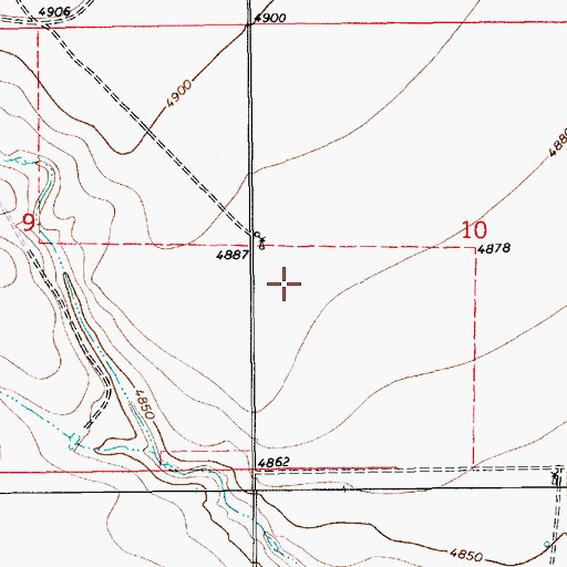 Topographic Map of 10345 Water Well, NM