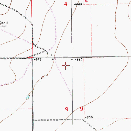 Topographic Map of 10365 Water Well, NM