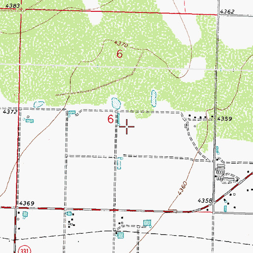 Topographic Map of 00395 Water Well, NM