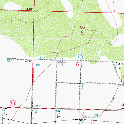 Topographic Map of 00394 Water Well, NM