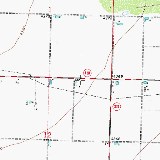Topographic Map of 00555 Water Well, NM