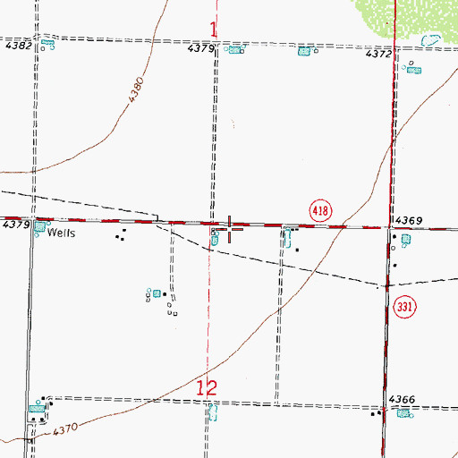 Topographic Map of 00554 Water Well, NM