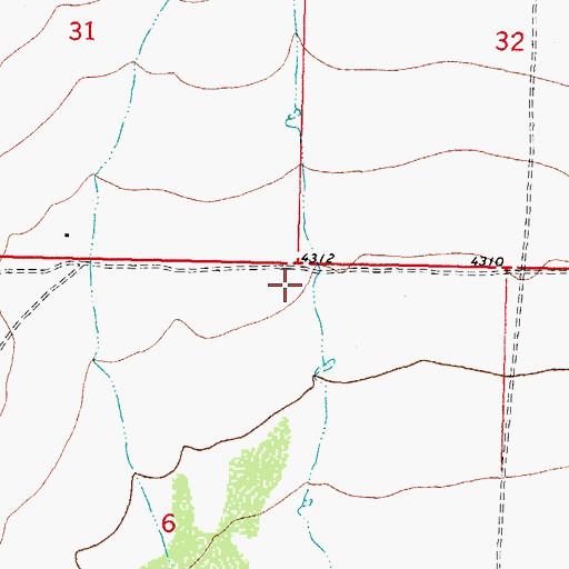 Topographic Map of 01224 Water Well, NM
