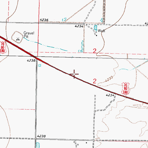 Topographic Map of 10142 Water Well, NM