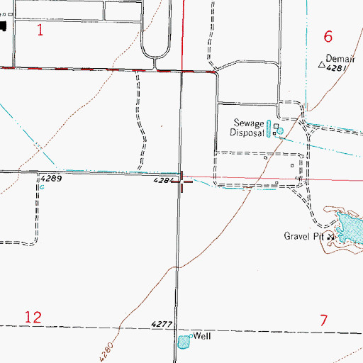 Topographic Map of 10177 Water Well, NM