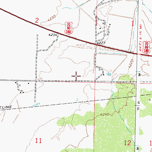 Topographic Map of 10151 Water Well, NM