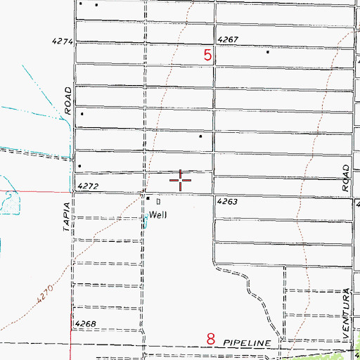 Topographic Map of 10149 Water Well, NM