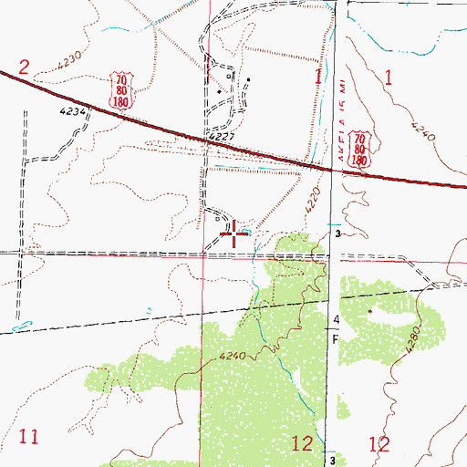 Topographic Map of 10141 Water Well, NM