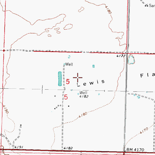 Topographic Map of 00265 Water Well, NM